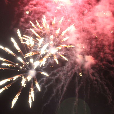 Abschlussfeuerwerk zum Nationalfeiertag