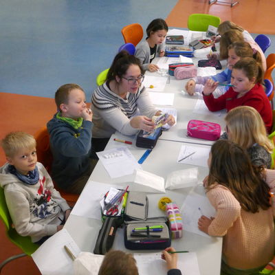 Gearbeitet wurde in dieser Woche in kleineren Lerngruppen.